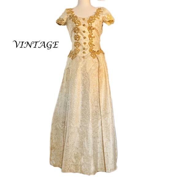 Vintage Victorian / masquerade ball gown dress - Picture 1 of 7
